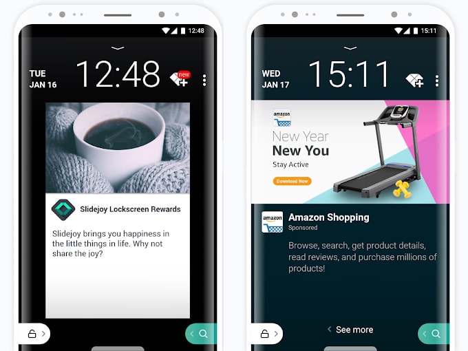 Apps para ganhar dinheiro - Slidejoy