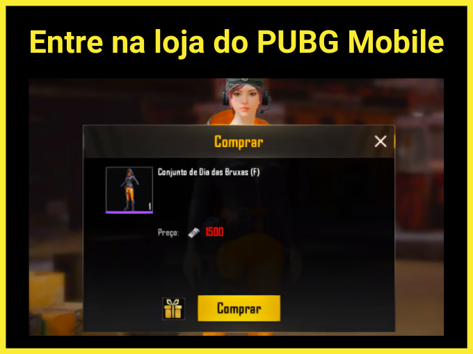 Entre na loja do PUBG Mobile