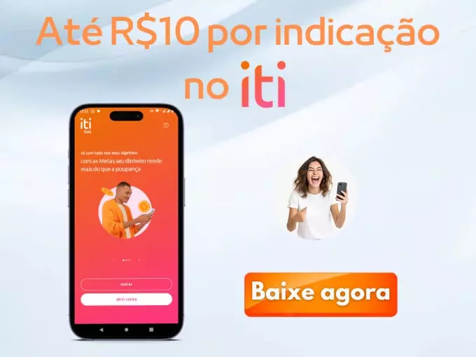 Iti Itaú - Até R$ 10 por indicação
