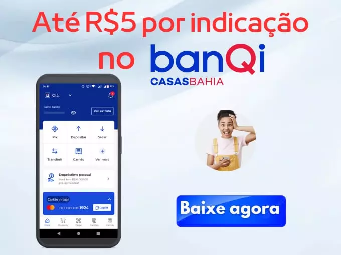 banQI - Até R$ 5 por indicação