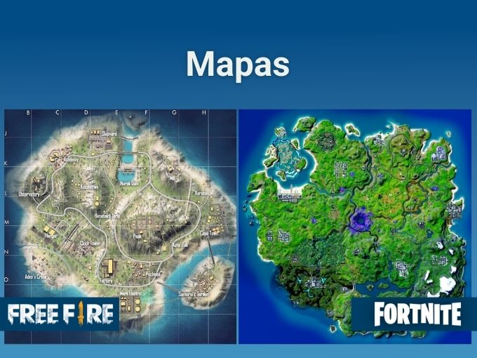 FF e Fortnite mapas