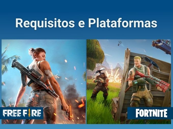 Requisitos Fortnite e Free Fire
