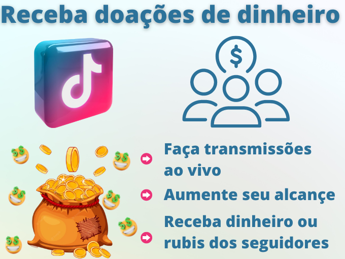 Como ganhar dinheiro no Tik Tok recebendo doações